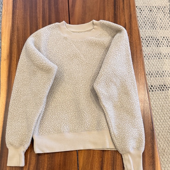 Everlane Sweaters - Everlane Textured Beige Crew Neck Sweater